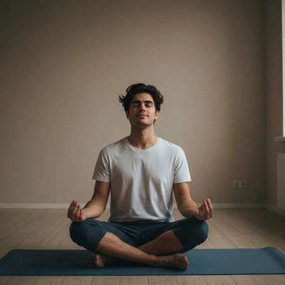 Person meditating in a calm environment, representing emotional regulation and self-awareness