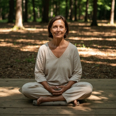 Person journaling or reflecting, symbolizing self-awareness and emotional tracking.